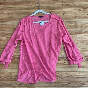Napa Valley pink long sleeve shirt